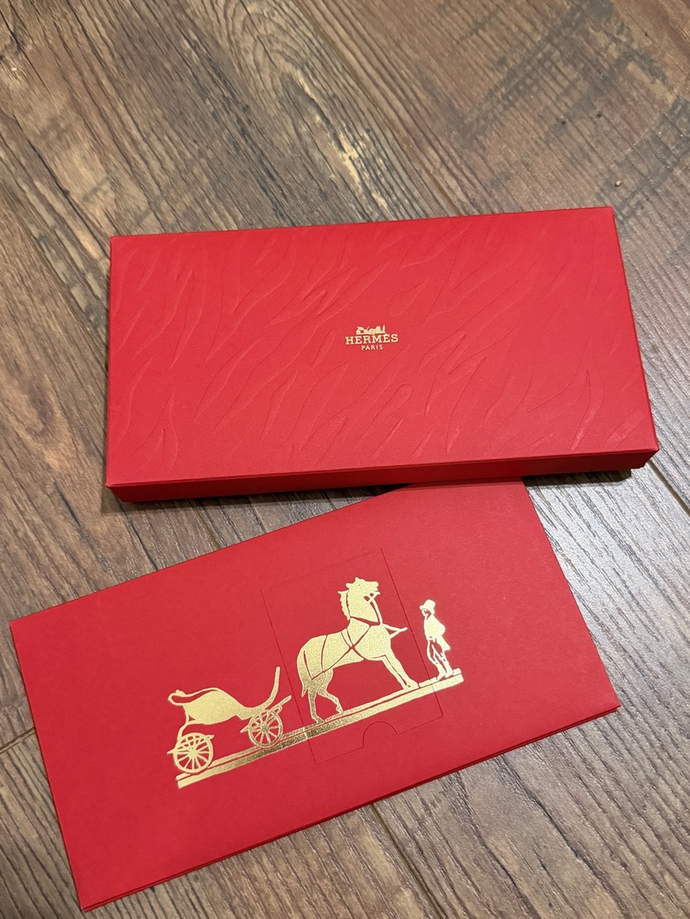 Hermes red envelop year of horse